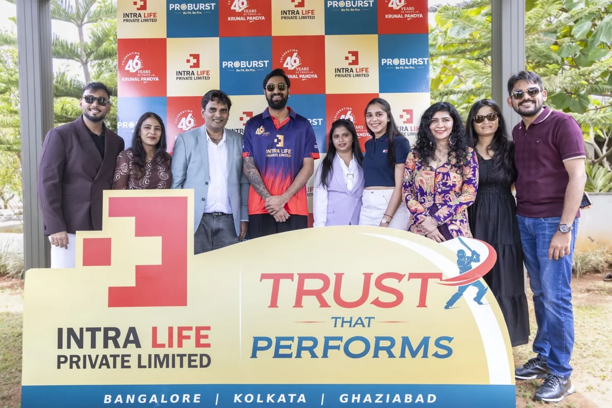 Krunal Pandya, brand ambassador - official Intra Life photo