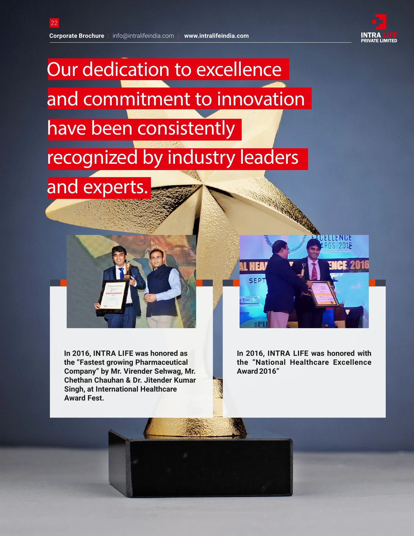 Official company profile: page 22 - official Intra Life archive