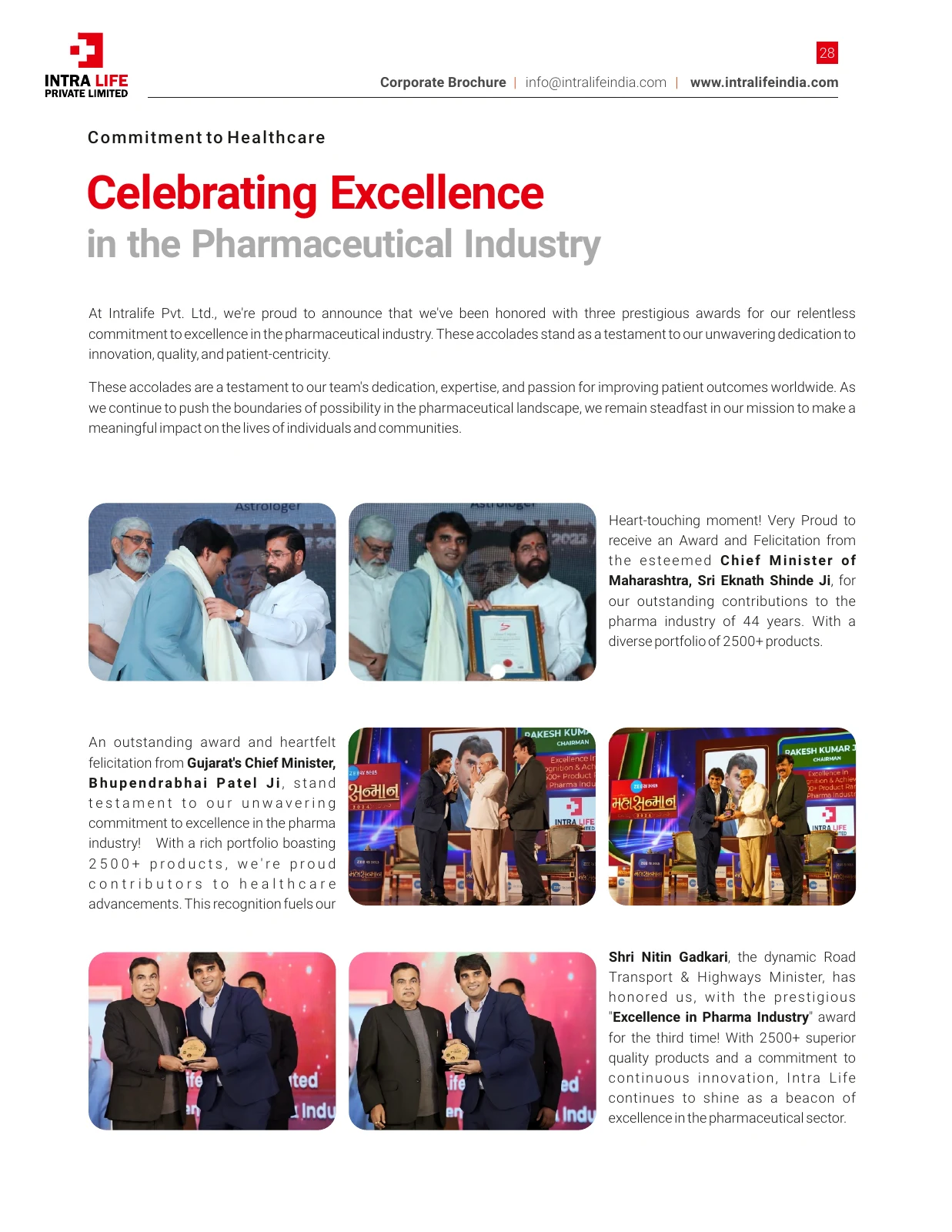 Official company profile: page 28 - official Intra Life archive